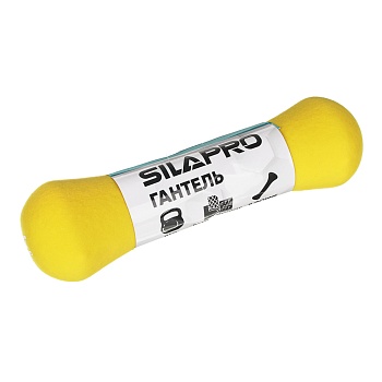 SILAPRO Гантель в форме кости 1кг (+-100гр) , металл, неопреновое покрытие