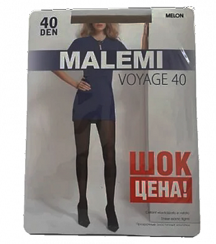 КОЛГОТКИ MALEMI VOYAGE 40 MELON, 2*10/100