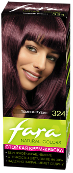 Краска для волос ФАРА Natural Colors 324 Темный рубин *24 (18.02.2021)